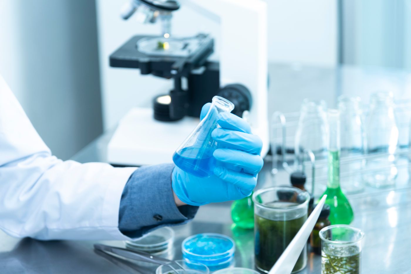 Scientific equipment in a research laboratory